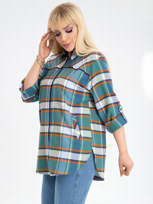 Купить Фланелевая рубашка женская на молнии JEN 0401 в Украина