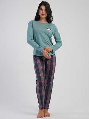 Купить Хлопковый домашний комплект с длинным рукавом VIENETTA 5032224550 в Украина в Lingerie.ua - Одяг для дому та відпочинку, Фото 14