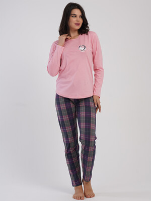 Купить Хлопковый домашний комплект с длинным рукавом VIENETTA 5032224550 в Украина в Lingerie.ua - Одяг для дому та відпочинку, Фото 13