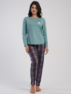 Купить Хлопковый домашний комплект с длинным рукавом VIENETTA 5032224550 в Украина в Lingerie.ua - Одяг для дому та відпочинку, Фото 9