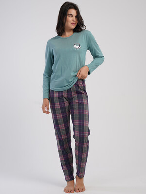 Купить Хлопковый домашний комплект с длинным рукавом VIENETTA 5032224550 в Украина в Lingerie.ua - Одяг для дому та відпочинку, Фото 6