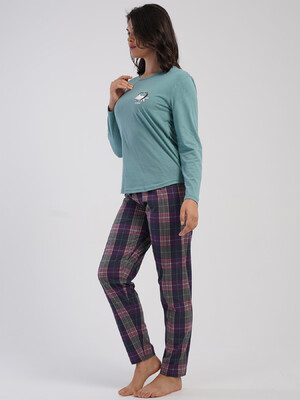 Купить Хлопковый домашний комплект с длинным рукавом VIENETTA 5032224550 в Украина в Lingerie.ua - Одяг для дому та відпочинку, Фото 4