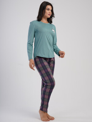 Купить Хлопковый домашний комплект с длинным рукавом VIENETTA 5032224550 в Украина в Lingerie.ua - Одяг для дому та відпочинку, Фото 16