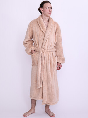 Теплый мужской халат длинный LNGR 170809-К