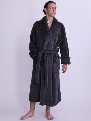 Купить Теплий чоловічий халат довгий LNGR 170809-К в Украина в Lingerie.ua - Одяг для дому та відпочинку, Фото 3
