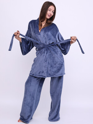 Купить Теплый домашний костюм из кимоно и брюк LINGERIE 170815 в Украина в Lingerie.ua - Одяг для дому та відпочинку, Фото 11