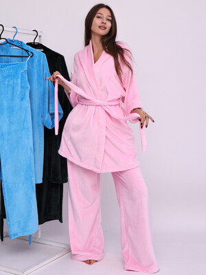 Купить Теплый домашний костюм из кимоно и брюк LINGERIE 170815 в Украина в Lingerie.ua - Одяг для дому та відпочинку, Фото 10