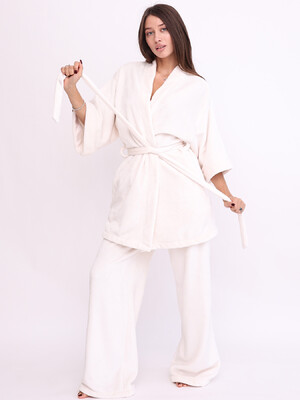 Купить Теплый домашний костюм из кимоно и брюк LINGERIE 170815 в Украина в Lingerie.ua - Одяг для дому та відпочинку, Фото 4