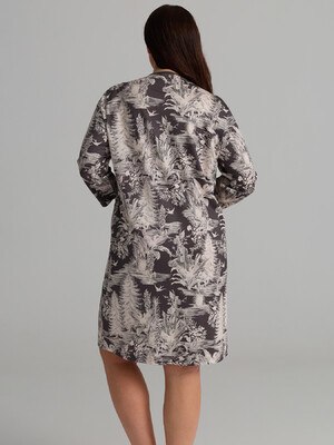 Купить Вискозный халат большого размера на пуговицах HAYS 62256 в Украина в Lingerie.ua - Одяг для дому та відпочинку, Фото 4