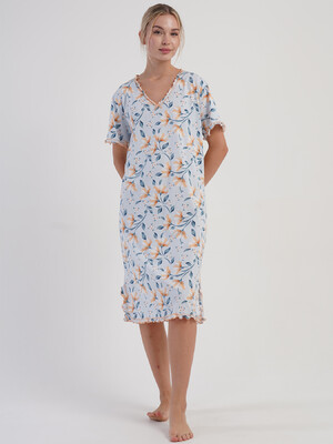 Купить Бавовняна нічна сорочка з коротким рукавом VIENETTA 5071640710 в Украина в Lingerie.ua - Одяг для дому та відпочинку, Фото 5