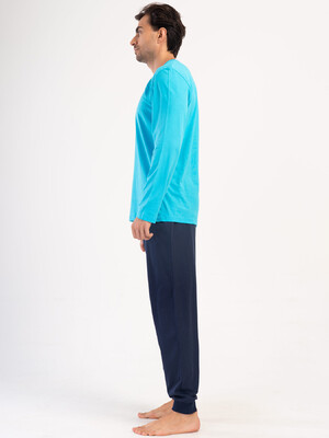 Купить Хлопковый домашний комплект с длинным рукавом VIENETTA MAN 4051980000 в Украина в Lingerie.ua - Одяг для дому та відпочинку, Фото 2