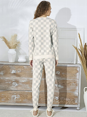 Купить Хлопковый домашний комплект с длинным рукавом SEVIM 14968 в Украина в Lingerie.ua - Одяг для дому та відпочинку, Фото 2