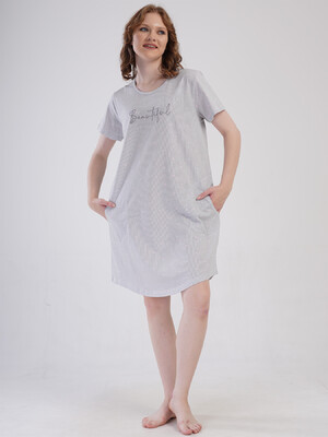 Купить Хлопковая домашняя туника с коротким рукавом VIENETTA 4080332838 в Украина