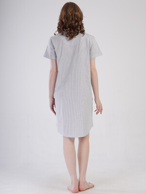 Купить Хлопковая домашняя туника с коротким рукавом VIENETTA 4080332838 в Украина в Lingerie.ua - Одяг для дому та відпочинку, Фото 3