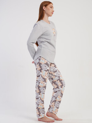 Купить Фланелевий домашній костюм з довгим рукавом VIENETTA 5040503842 в Украина в Lingerie.ua - Одяг для дому та відпочинку, Фото 4