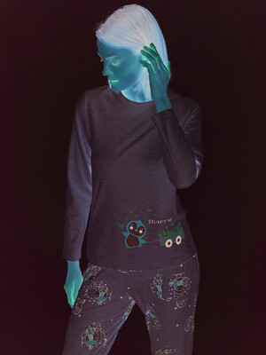 Купить Хлопковый домашний комплект с длинным рукавом SEVIM 17145 в Украина в Lingerie.ua - Одяг для дому та відпочинку, Фото 2