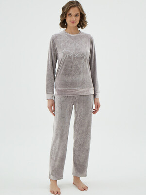 Купить Велюровый костюм с длинным рукавом SEVIM 17177 в Украина