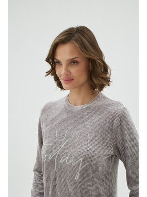 Купить Велюровый костюм с длинным рукавом SEVIM 17177 в Украина в Lingerie.ua - Одяг для дому та відпочинку, Фото 2