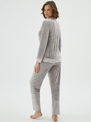 Купить Велюровый костюм с длинным рукавом SEVIM 17177 в Украина в Lingerie.ua - Одяг для дому та відпочинку, Фото 4