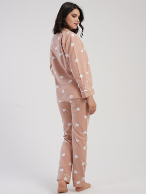 Купить Флисовая классическая пижама женская VIENETTA 1618501131 в Украина в Lingerie.ua - Одяг для дому та відпочинку, Фото 4