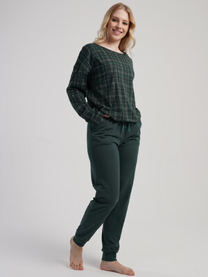 Купить Хлопковый домашний комплект с длинным рукавом VIENETTA 5031205080 в Украина в Lingerie.ua - Одяг для дому та відпочинку, Фото 2