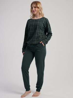 Купить Хлопковый домашний комплект с длинным рукавом VIENETTA 5031205080 в Украина в Lingerie.ua - Одяг для дому та відпочинку, Фото 5