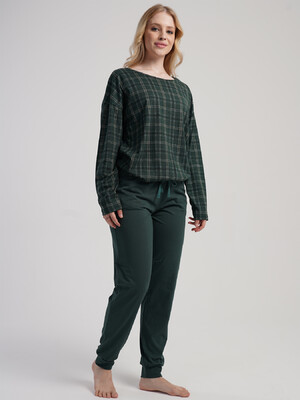 Купить Хлопковый домашний комплект с длинным рукавом VIENETTA 5031205080 в Украина в Lingerie.ua - Одяг для дому та відпочинку, Фото 8