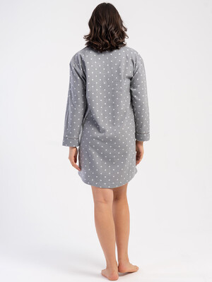 Купить Флісовий короткий халат на ґудзиках VIENETTA 1618451124 в Украина в Lingerie.ua - Одяг для дому та відпочинку, Фото 3