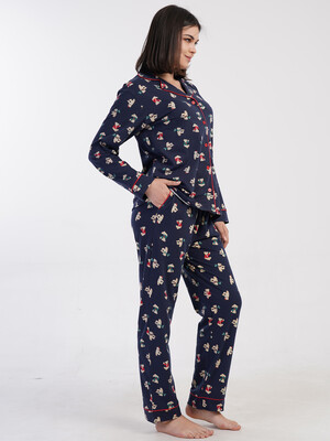 Купить Классическая женская пижама с длинным рукавом VIENETTA 1617928946 в Украина в Lingerie.ua - Одяг для дому та відпочинку, Фото 2