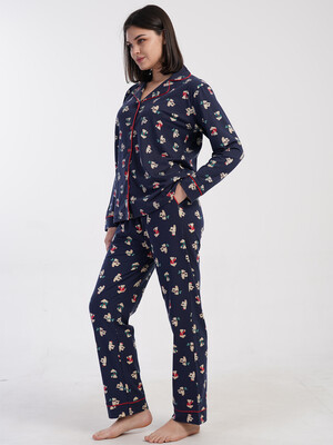 Купить Классическая женская пижама с длинным рукавом VIENETTA 1617928946 в Украина в Lingerie.ua - Одяг для дому та відпочинку, Фото 3