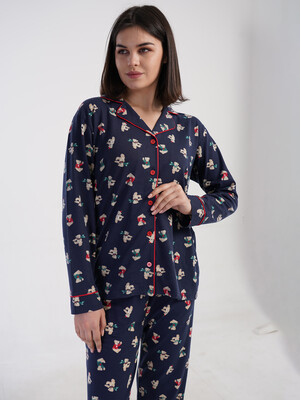 Купить Классическая женская пижама с длинным рукавом VIENETTA 1617928946 в Украина в Lingerie.ua - Одяг для дому та відпочинку, Фото 4