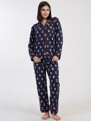 Купить Классическая женская пижама с длинным рукавом VIENETTA 1617928946 в Украина в Lingerie.ua - Одяг для дому та відпочинку, Фото 6