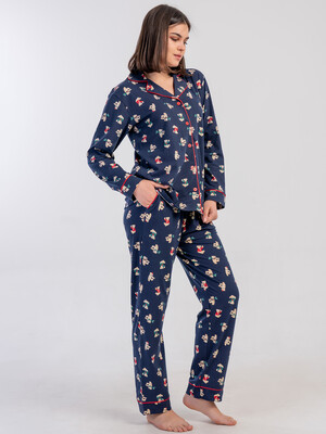 Купить Классическая женская пижама с длинным рукавом VIENETTA 1617928946 в Украина в Lingerie.ua - Одяг для дому та відпочинку, Фото 7