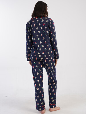 Купить Классическая женская пижама с длинным рукавом VIENETTA 1617928946 в Украина в Lingerie.ua - Одяг для дому та відпочинку, Фото 8