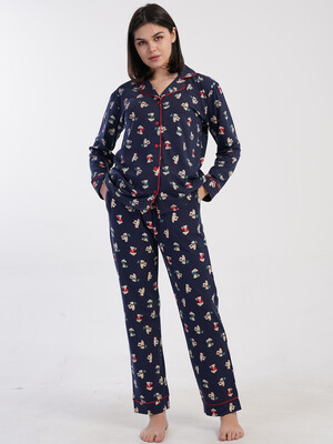 Купить Классическая женская пижама с длинным рукавом VIENETTA 1617928946 в Украина в Lingerie.ua - Одяг для дому та відпочинку, Фото 9