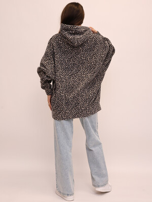 Купить Тепле флісове худі з принтом LINGERIE 170828-1-П в Украина в Lingerie.ua - Одяг для дому та відпочинку, Фото 3