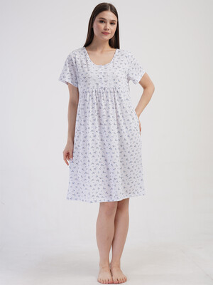 Купить Бавовняна нічна сорочка з коротким рукавом VIENETTA 1617770506 в Украина