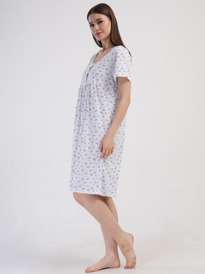 Купить Бавовняна нічна сорочка з коротким рукавом VIENETTA 1617770506 в Украина в Lingerie.ua - Одяг для дому та відпочинку, Фото 2