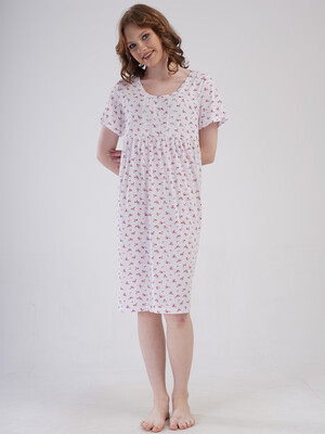 Купить Бавовняна нічна сорочка з коротким рукавом VIENETTA 1617770506 в Украина в Lingerie.ua - Одяг для дому та відпочинку, Фото 3