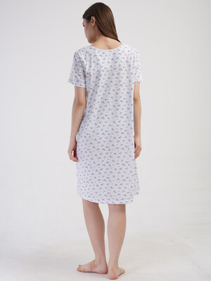 Купить Бавовняна нічна сорочка з коротким рукавом VIENETTA 1617770506 в Украина в Lingerie.ua - Одяг для дому та відпочинку, Фото 4
