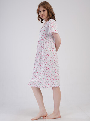 Купить Бавовняна нічна сорочка з коротким рукавом VIENETTA 1617770506 в Украина в Lingerie.ua - Одяг для дому та відпочинку, Фото 6