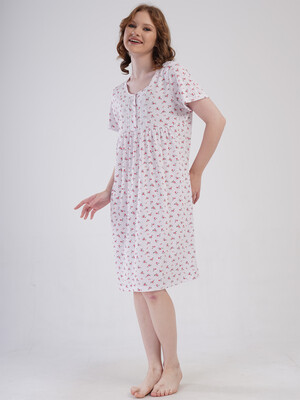 Купить Бавовняна нічна сорочка з коротким рукавом VIENETTA 1617770506 в Украина в Lingerie.ua - Одяг для дому та відпочинку, Фото 8