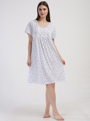 Купить Бавовняна нічна сорочка з коротким рукавом VIENETTA 1617770506 в Украина в Lingerie.ua - Одяг для дому та відпочинку, Фото 9