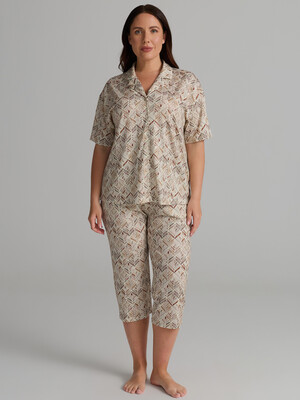 Купить Класична піжама жіноча з капрі HAYS 62352 в Украина