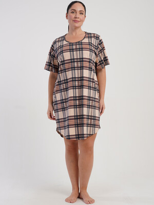 Хлопковая домашняя туника большого размера VIENETTA 5100115505