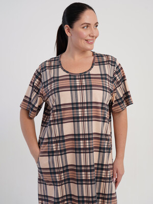 Купить Хлопковая домашняя туника большого размера VIENETTA 5100115505 в Украина в Lingerie.ua - Одяг для дому та відпочинку, Фото 2