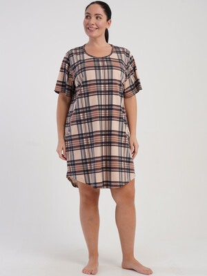 Купить Хлопковая домашняя туника большого размера VIENETTA 5100115505 в Украина в Lingerie.ua - Одяг для дому та відпочинку, Фото 3