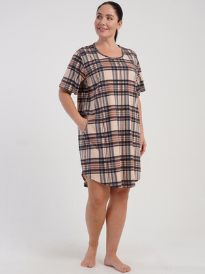 Купить Хлопковая домашняя туника большого размера VIENETTA 5100115505 в Украина в Lingerie.ua - Одяг для дому та відпочинку, Фото 4