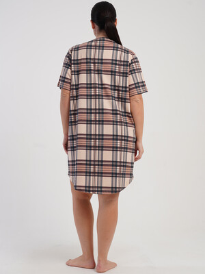 Купить Хлопковая домашняя туника большого размера VIENETTA 5100115505 в Украина в Lingerie.ua - Одяг для дому та відпочинку, Фото 6