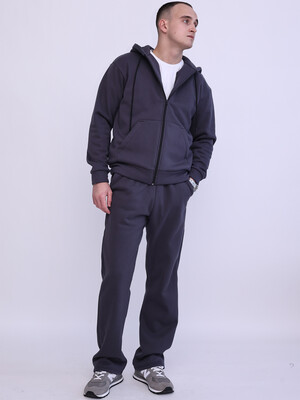 Купить Трикотажний теплий костюм з худі на блискавці LNGR 170840 в Украина в Lingerie.ua - Одяг для дому та відпочинку, Фото 2